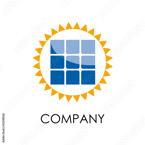 Logo solar energy # Vector