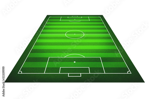 Illustration of a soccer field.