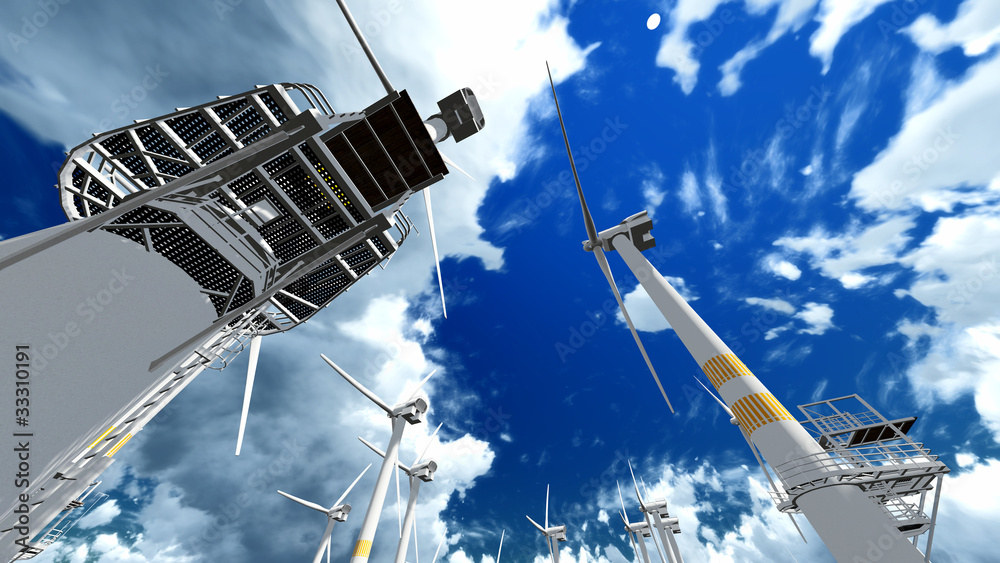Obraz premium Windmills