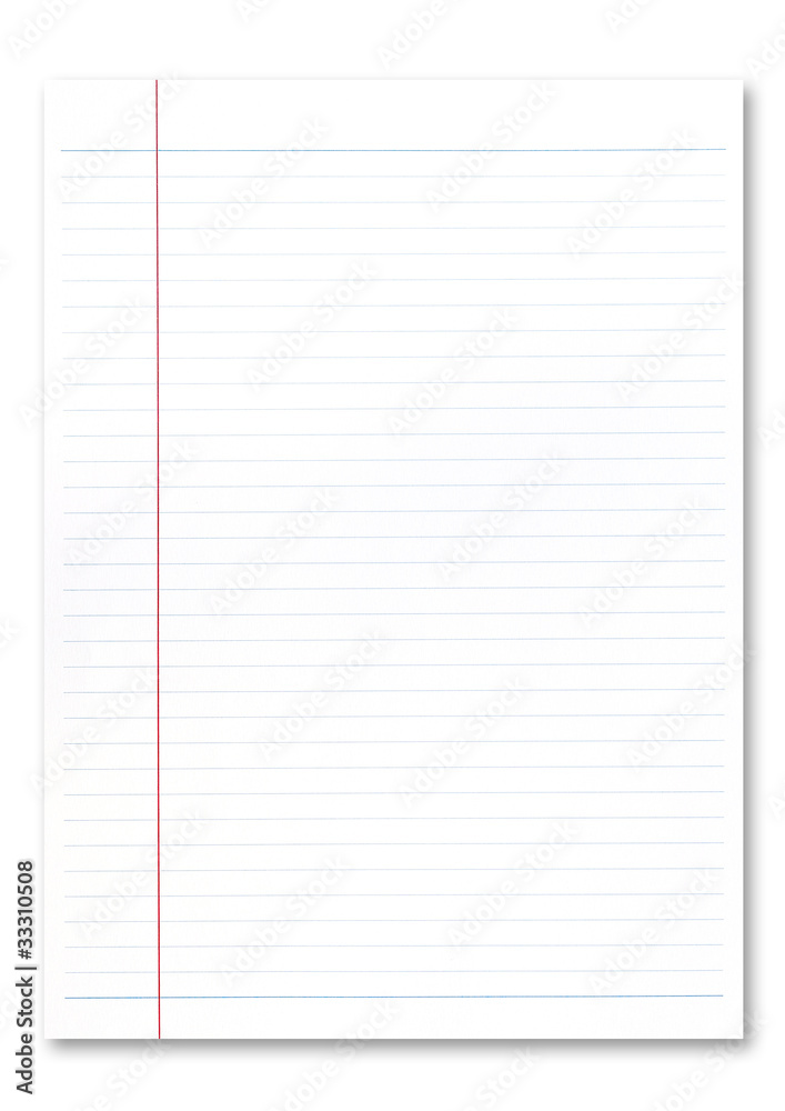 Notebook paper Notebook paper