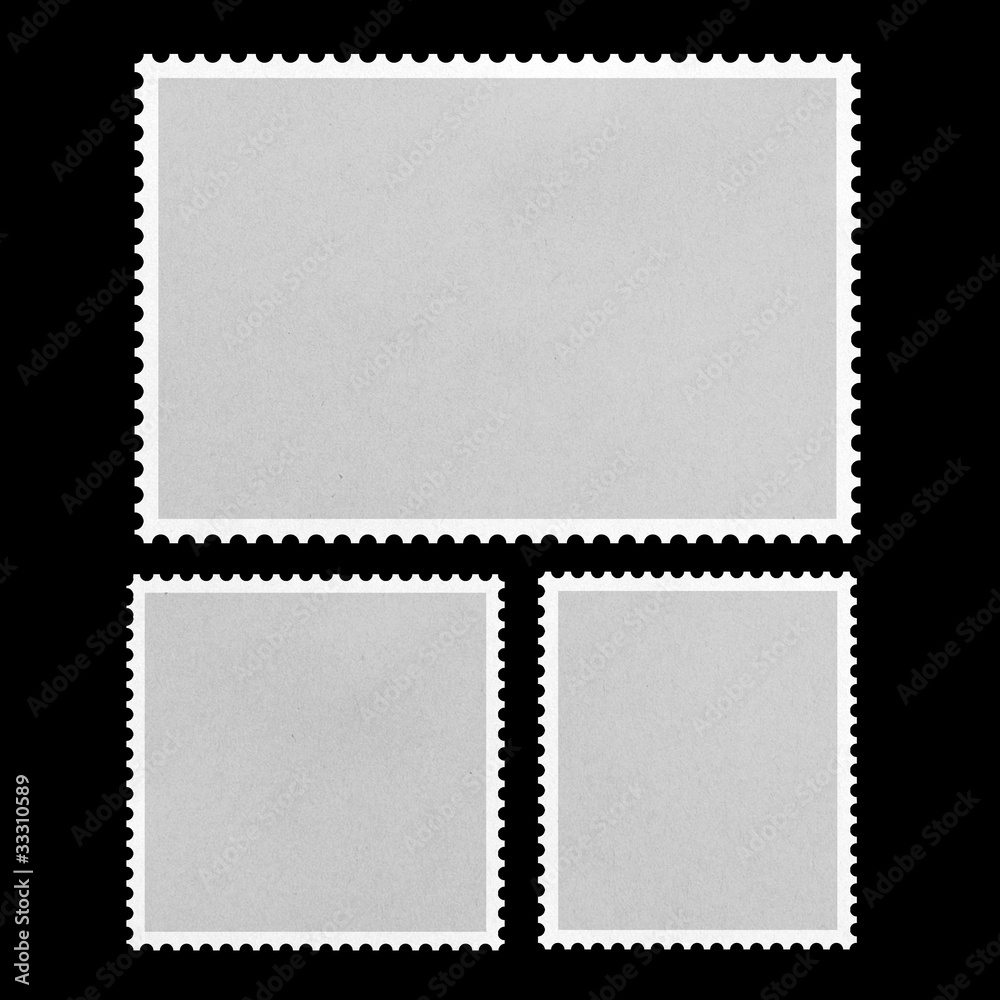 Blank Postage Stamp Framed
