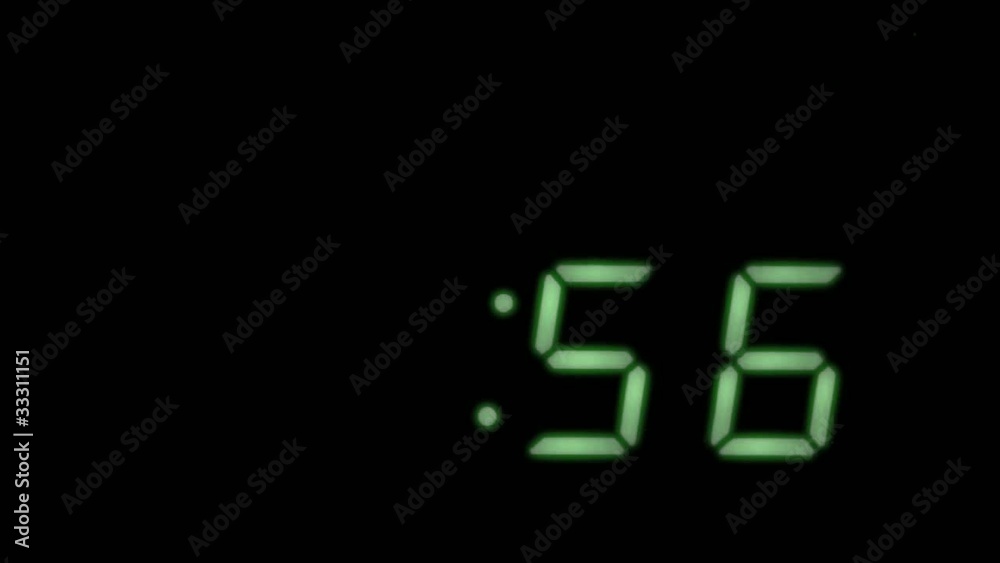 Compte à rebours de 1 minute