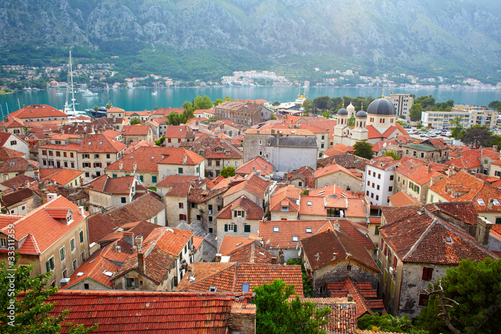 Roofs of old European town
