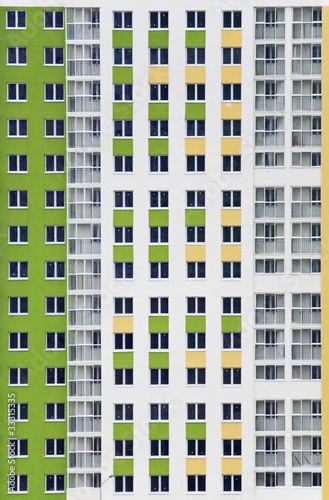 new building's wall