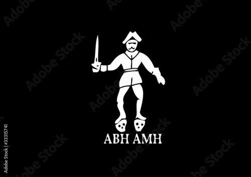 Pavillon noir pirate ABH AMH