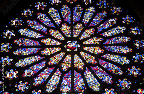 Paris - rosette in st.Denis cathedral