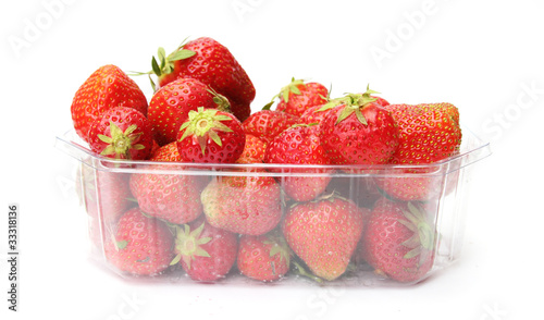 a punnet of strawberries photo