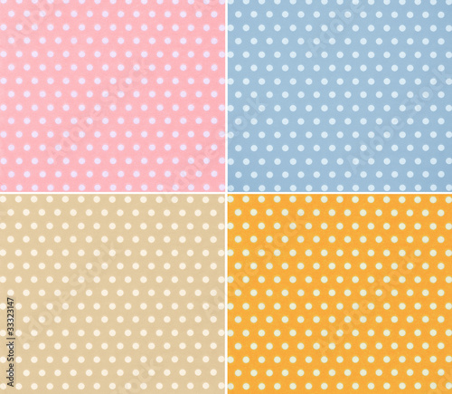four different stylish dotted backgrounds