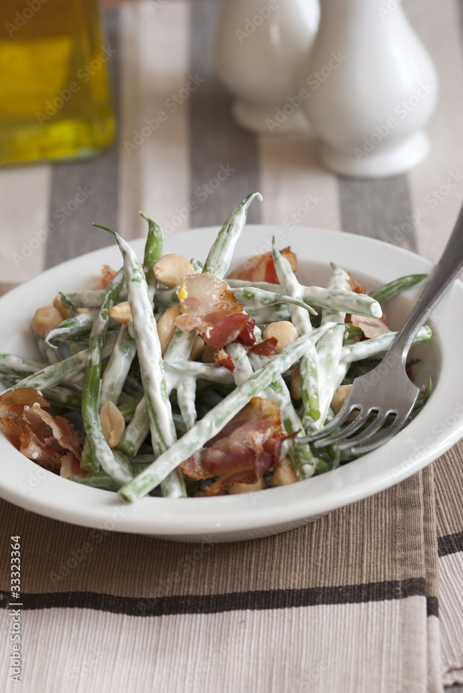 Bacon and bean salad Bacon and bean salad