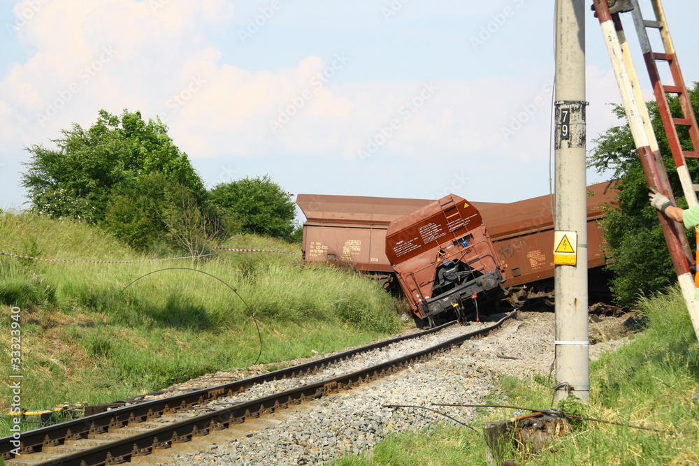 Obraz premium Train accident
