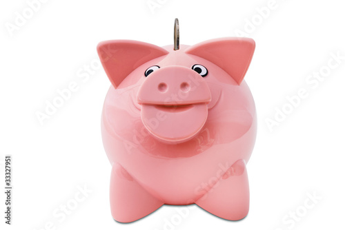 Piggy Bank +  isolated + Clipping Path