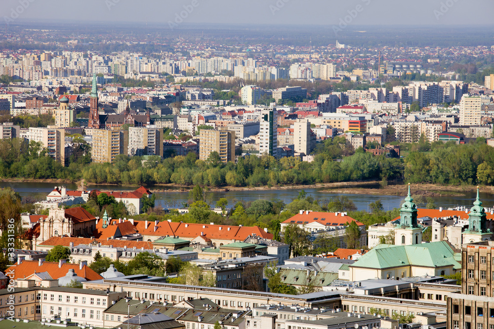 Fototapeta premium Miasto Warszawa