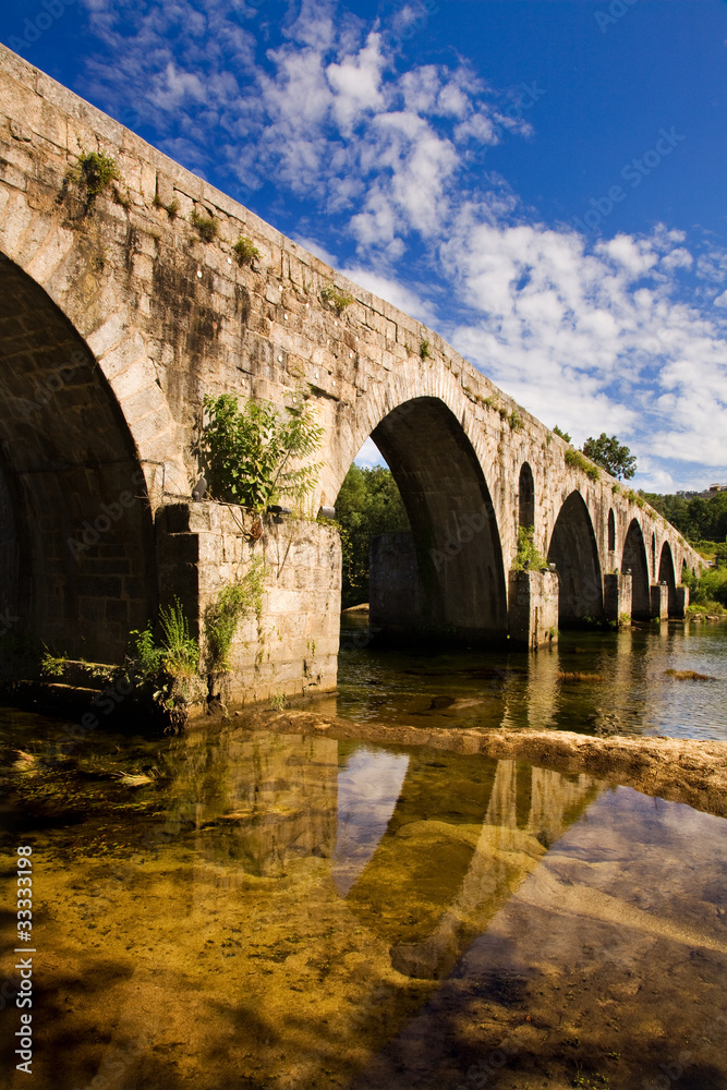 Roman bridge of Ponte do Porto, Braga, in the north of Portugal