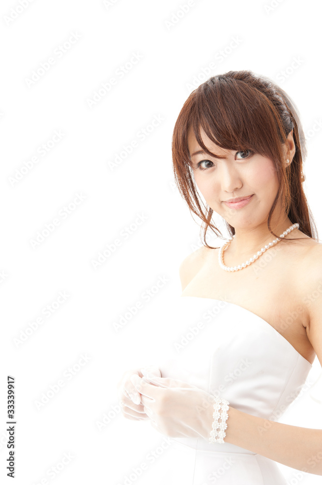 beautiful asian woman wearing wedding dress beautiful asian woman wearing wedding dress