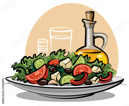 fresh green salad