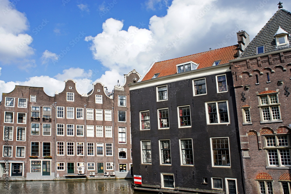 Mittelalterliche Architektur in AMSTERDAM / Niederlande