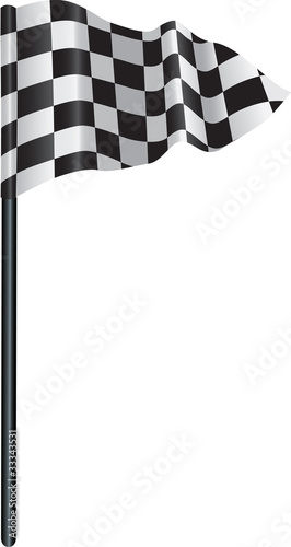 checkered, chequered golf flag