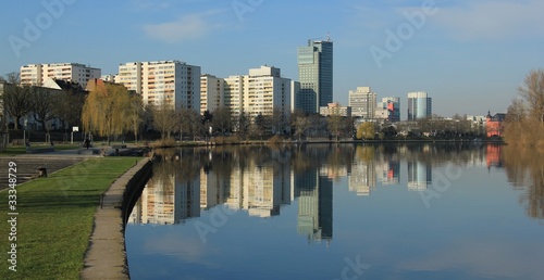 Obraz na płótnie Offenbach am Main Skyline w salonie