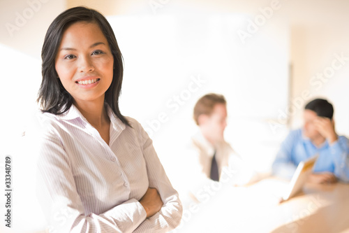 Female Business Woman Smiling Meeting © Pius Lee