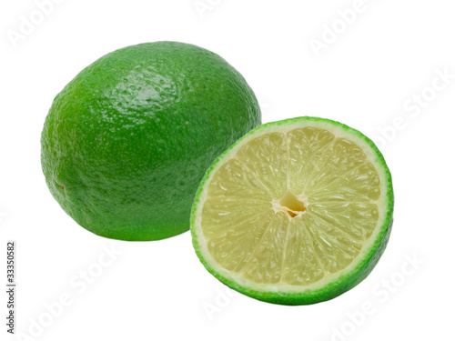 lime isolated on white background