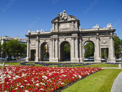 Alcala Gate in Independence Square, Madrid photo