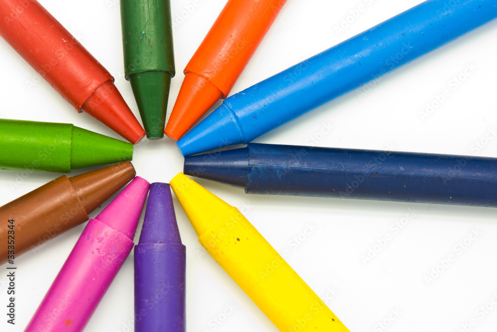 Fototapeta premium Wax crayons