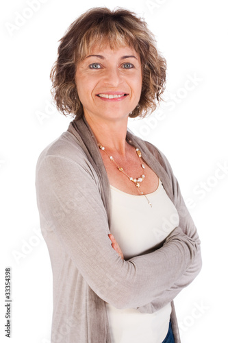 Portrait of attractive senior woman