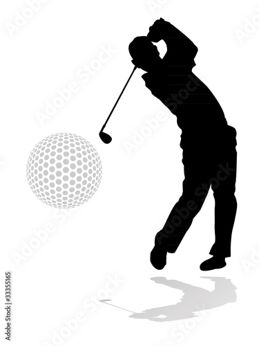 golf player illustration