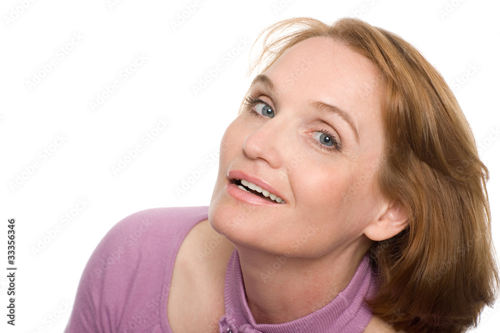 Beautiful smiling middle aged woman