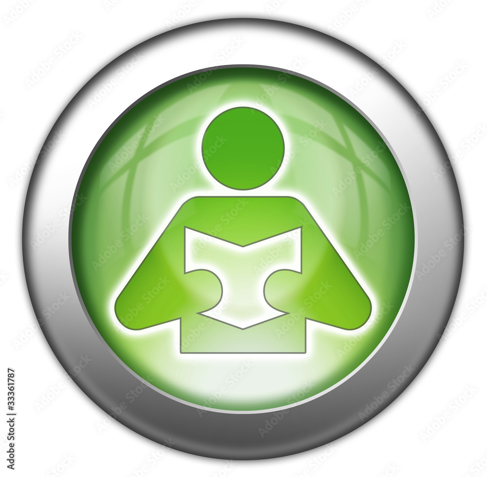 Green glossy 3D effect button Green glossy 3D effect button