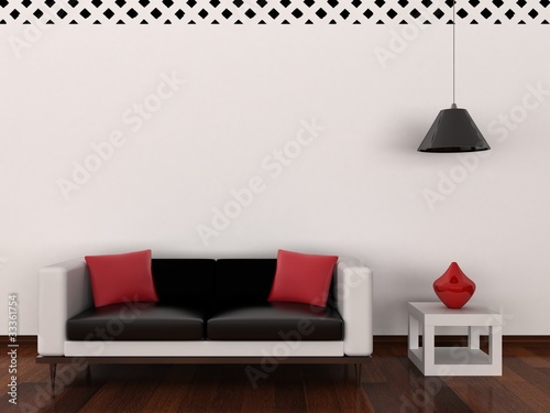 Interior of the modern room