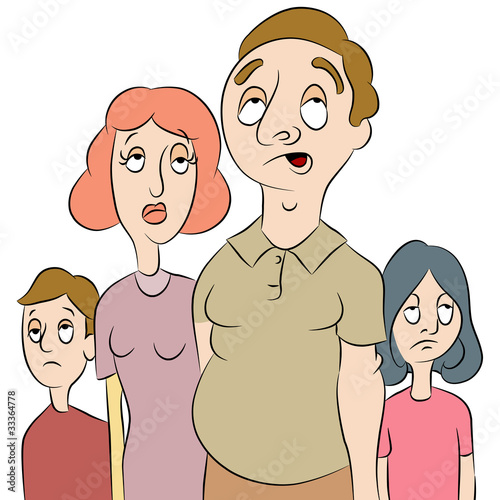 Tired or Bored Family