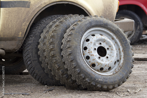Wheels vehicle rubber