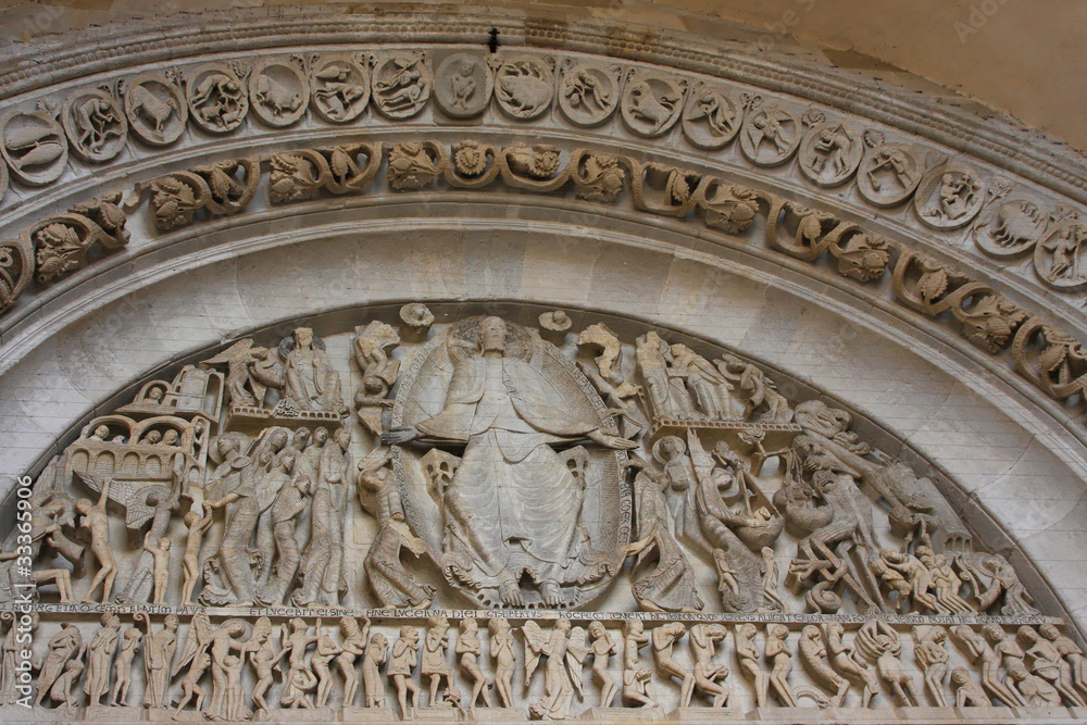 Le tympan de la cathédrale d'Autun