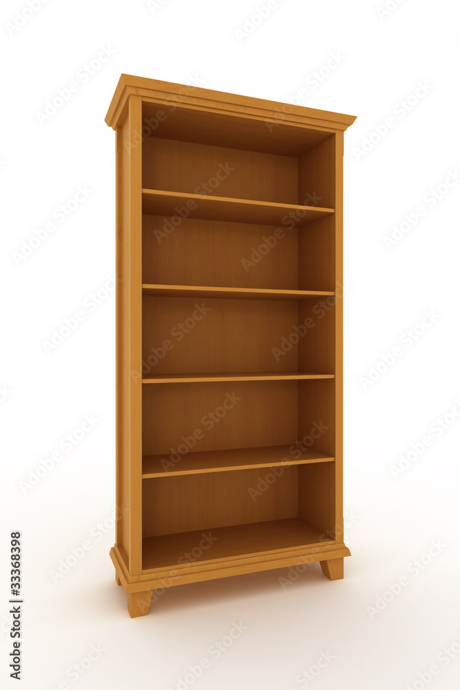 wooden cabinet isolated over white background wooden cabinet isolated over white background