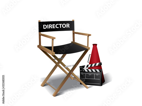 Movie director chair photo