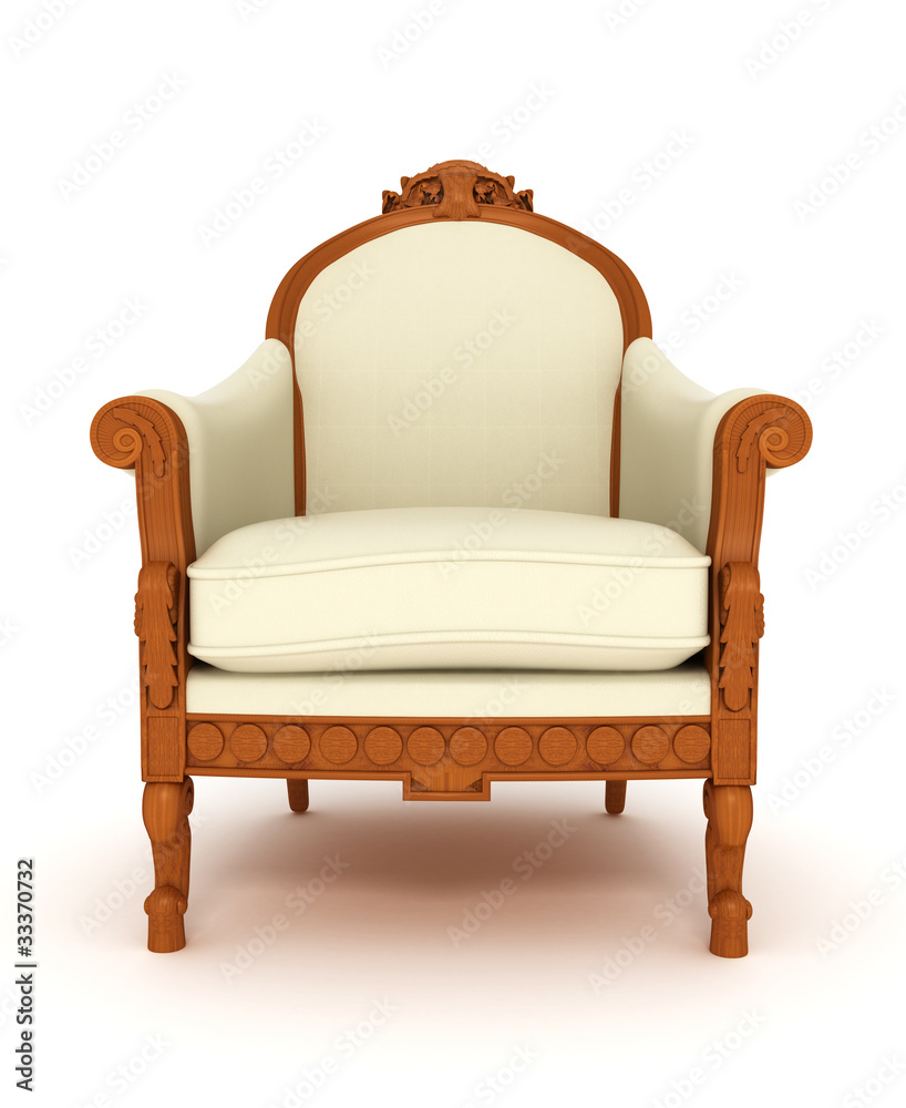 wooden chair isolated over white wooden chair isolated over white