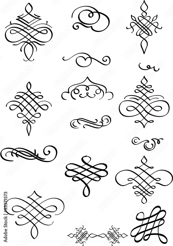 Book ornaments Stock Vector Adobe Stock