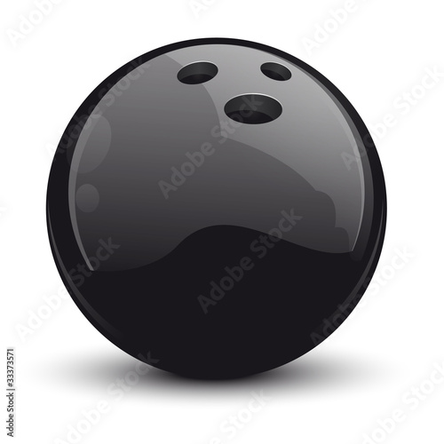 vecteur, boule de bowling