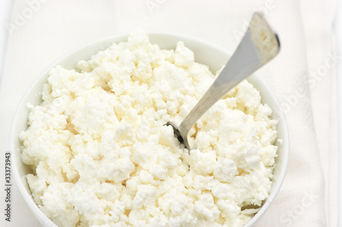 Cottage cheese close-up