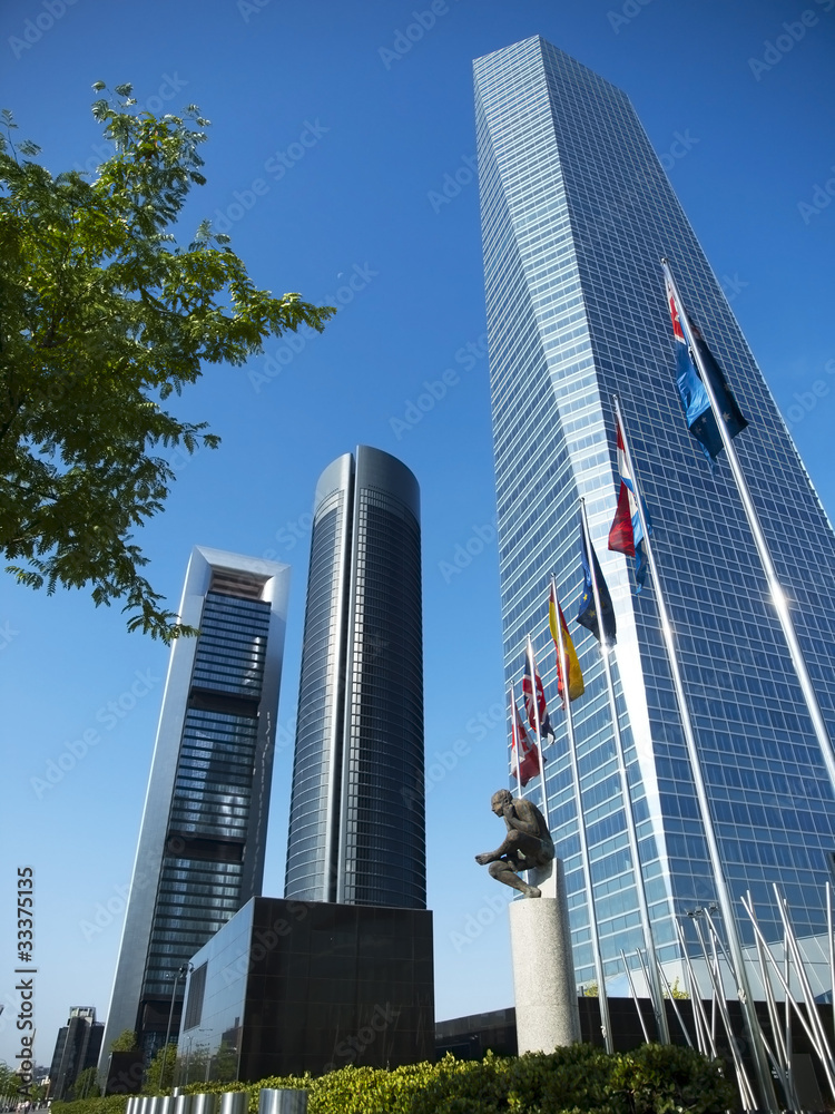 Obraz premium Cuatro Torres Business Area in Madrid