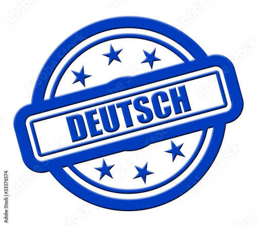 Sternen Stempel blau rel DEUTSCH photo