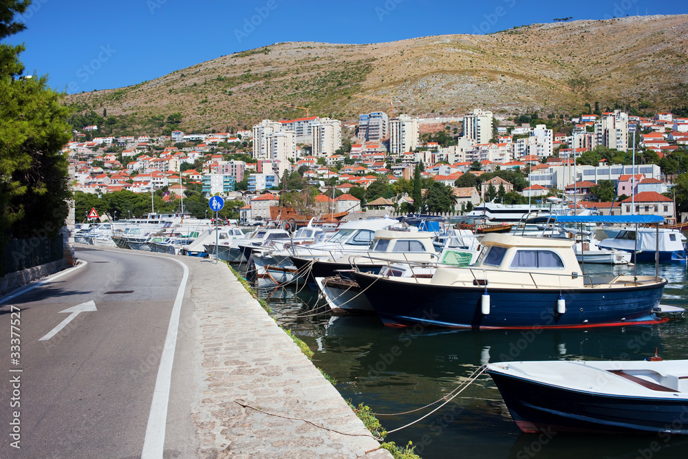 Dubrovnik Cityscape and Harbor