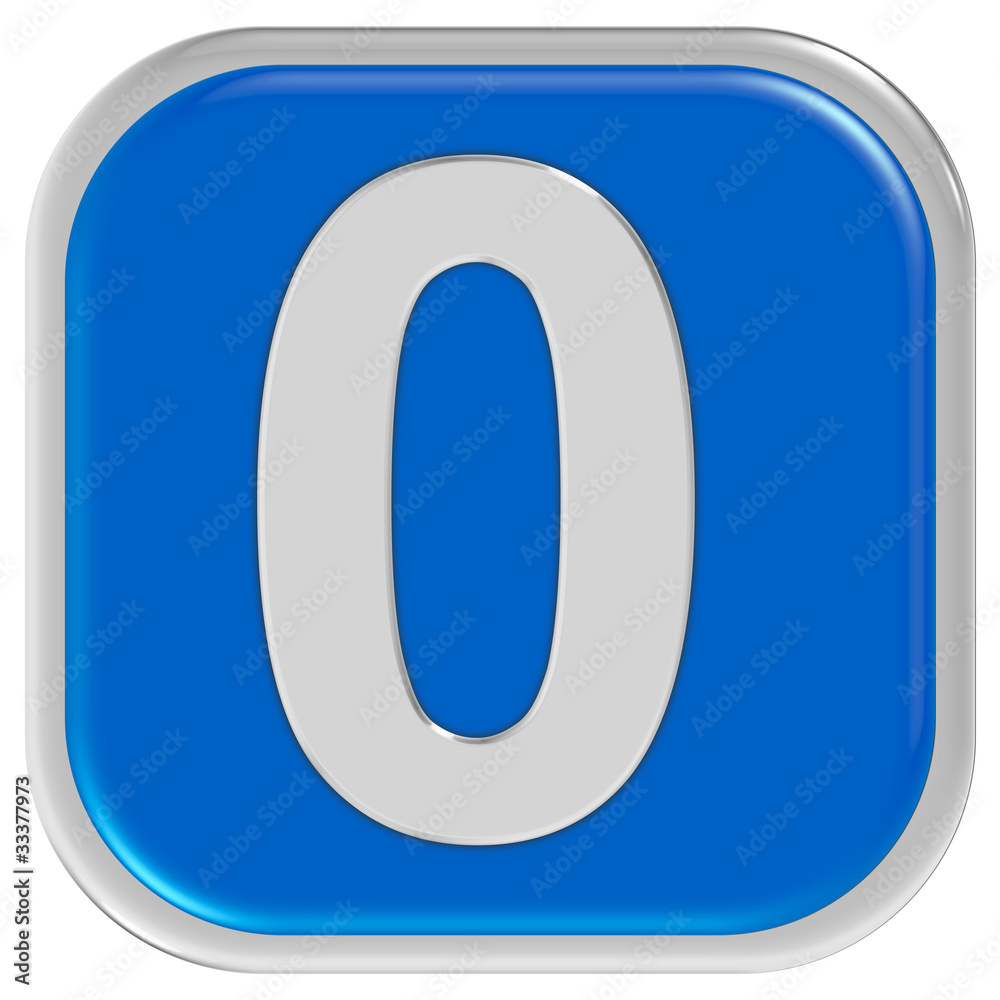 Button blau Ecken rund Rand ZAHL 0 Button blau Ecken rund Rand ZAHL 0