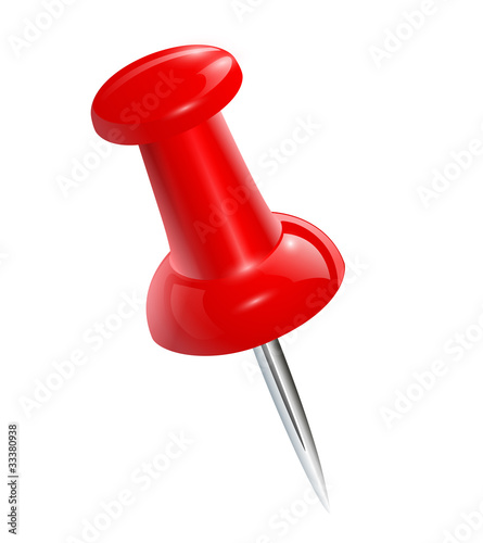 push pin isolated.