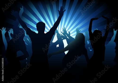 Dance Party - colored backg...