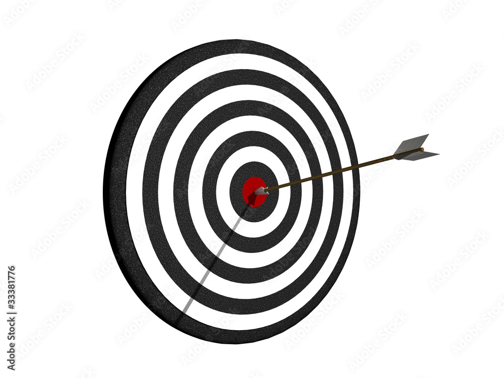 Dartboard with arrow Dartboard with arrow
