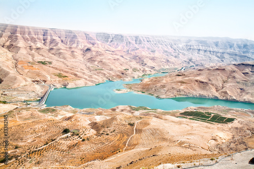 Wadi Al Mujib panoramic view photo