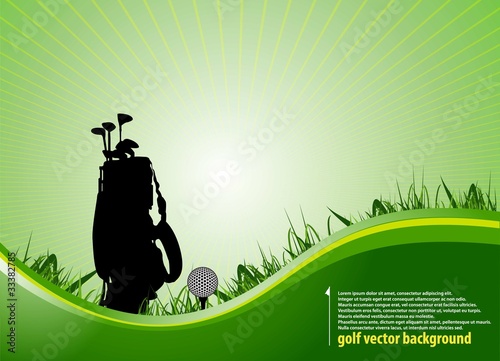 green golf background.vector