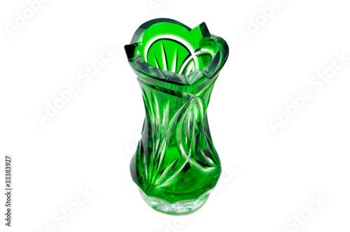 Green Bohemian crystal